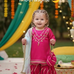 Shirt gharara with dupatta and potli